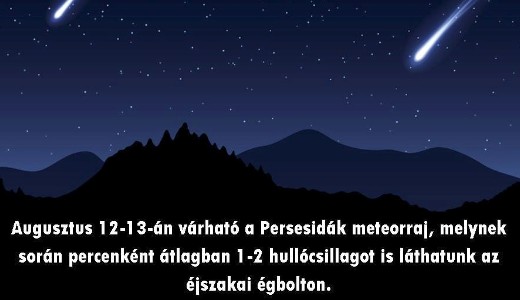 Ltvnyosan rkezik a meteorraj a fld lgkrbe.