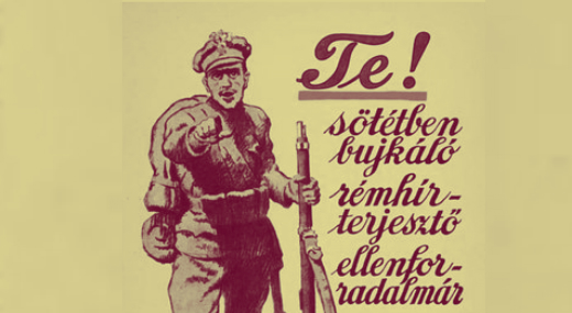 Te! S�t�tben bujk�l� r�mh�rterjeszt� ellenforradalm�r reszkess!