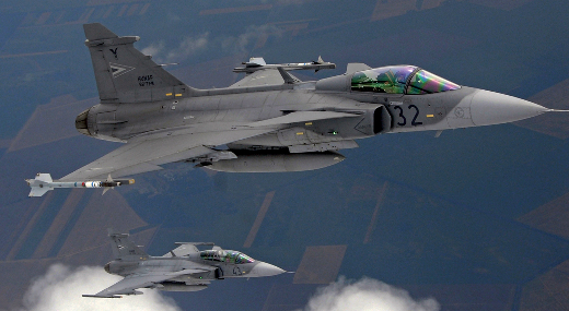 HM: Riasztott�k a magyar Gripeneket a szlov�n l�gt�rbe