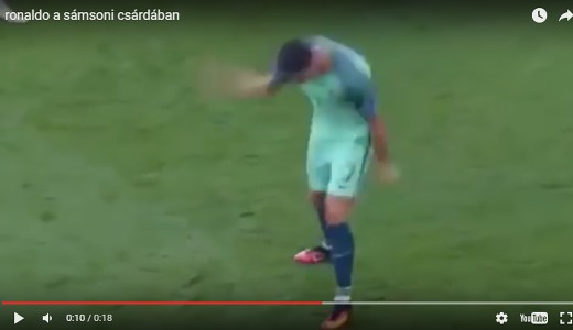 Csrds lett Cristiano hisztizsbl - vide! :-) :-)