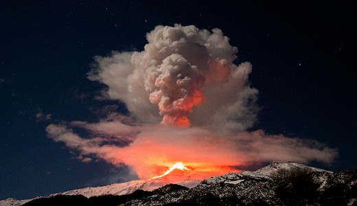 Zrva Catania repltere az Etna kitrse miatt