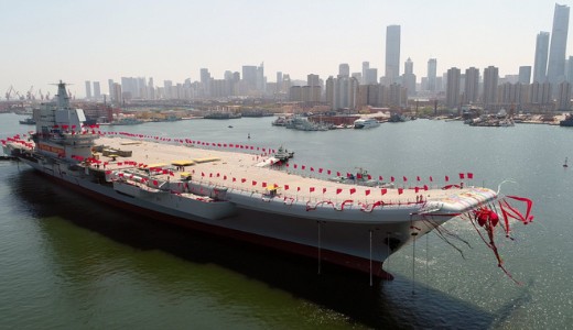 Kihaj�zott K�na els� saj�t gy�rt�s� rep�l�g�p-hordoz�ja