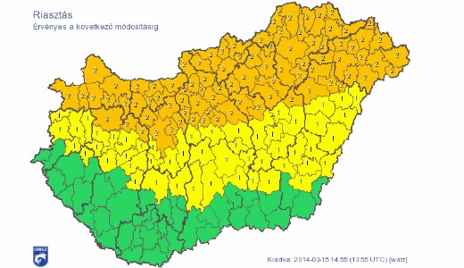 Riaszts, figyelmeztet elrejelzs!
