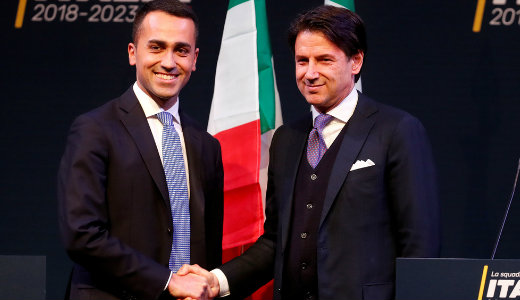 Guiseppe Conte alak�that korm�nyt Olaszorsz�gban
