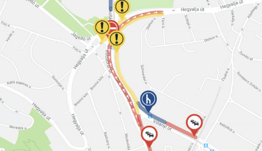 K�t h�napra egyir�ny�s�tj�k a BAH-csom�pont fel�lj�r�j�t