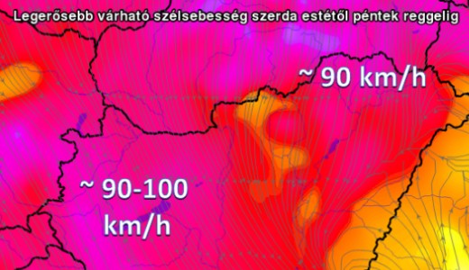 Rendkvli csapadk s viharos idjrs rkezik